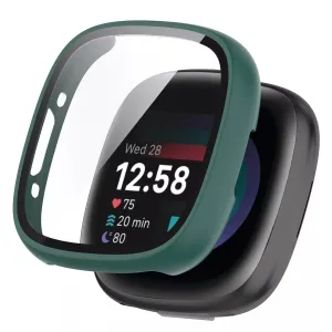 Fitbit Versa 4 / Sense 2 Hard Case with Glass (Green) Travel Shell teenagers