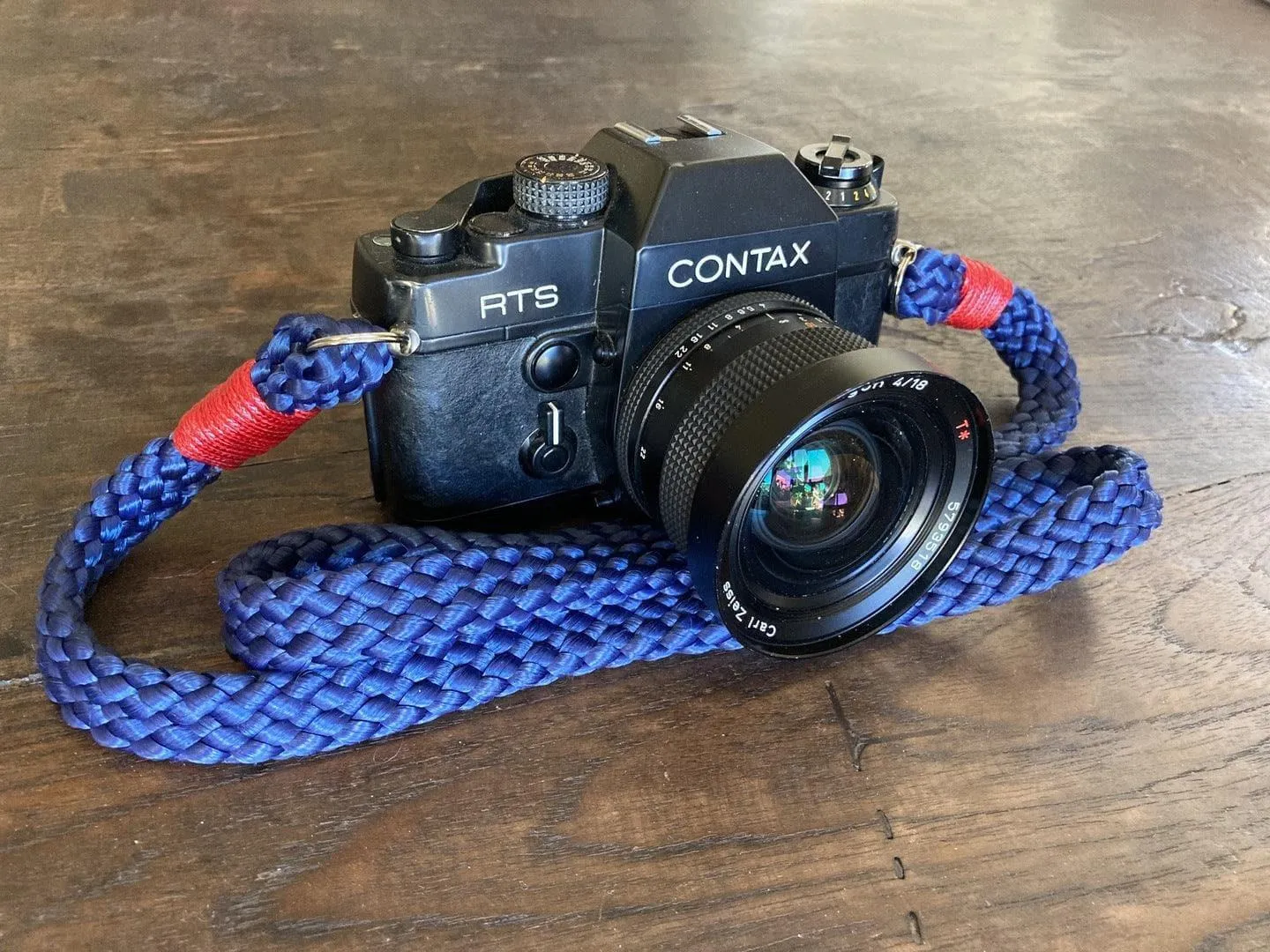 Flat Blue Acrylic Camera Strap Teen Accessories Indoor Band