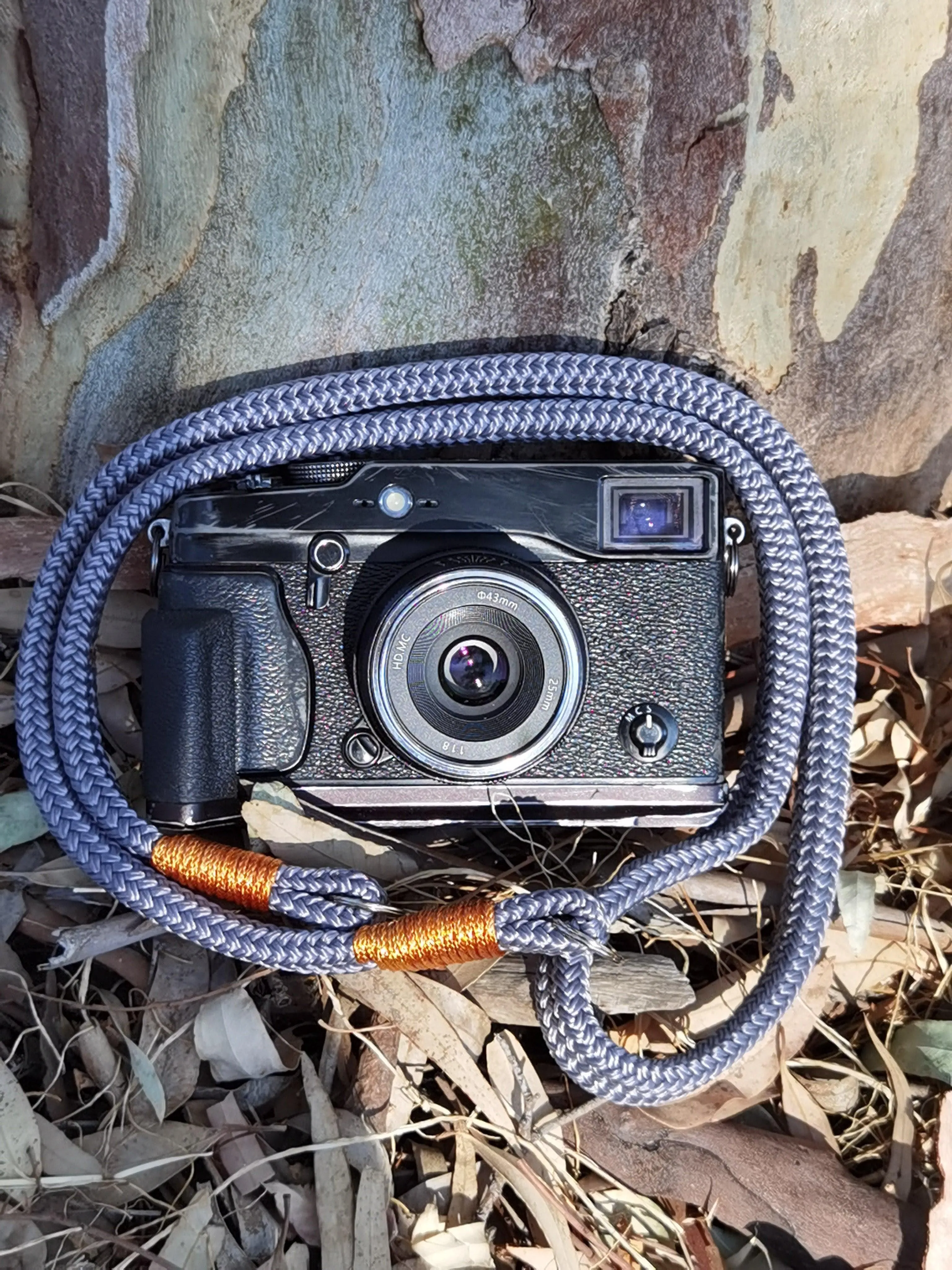Flat Grey Acrylic Camera Strap SE Teen Use