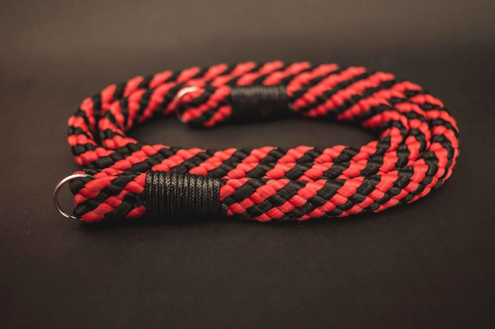 Flat Red/Black Acrylic Camera Strap Adult Band clip on