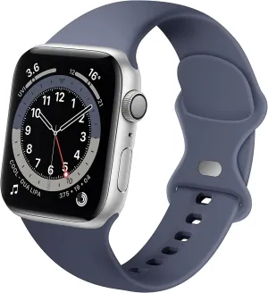 Apple Watch Silicone Strap Classic (Grey-Blue) Lightweight Utility Gear