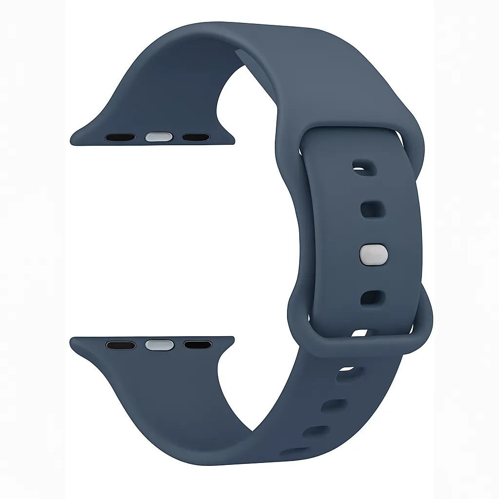 Apple Watch Silicone Strap Classic (Grey-Blue) Minimalist Everyday Fit