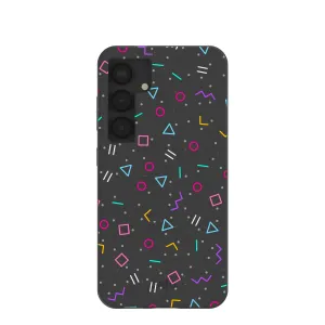 Classic Grip Black Neon Nostalgia Samsung Galaxy S25 Case