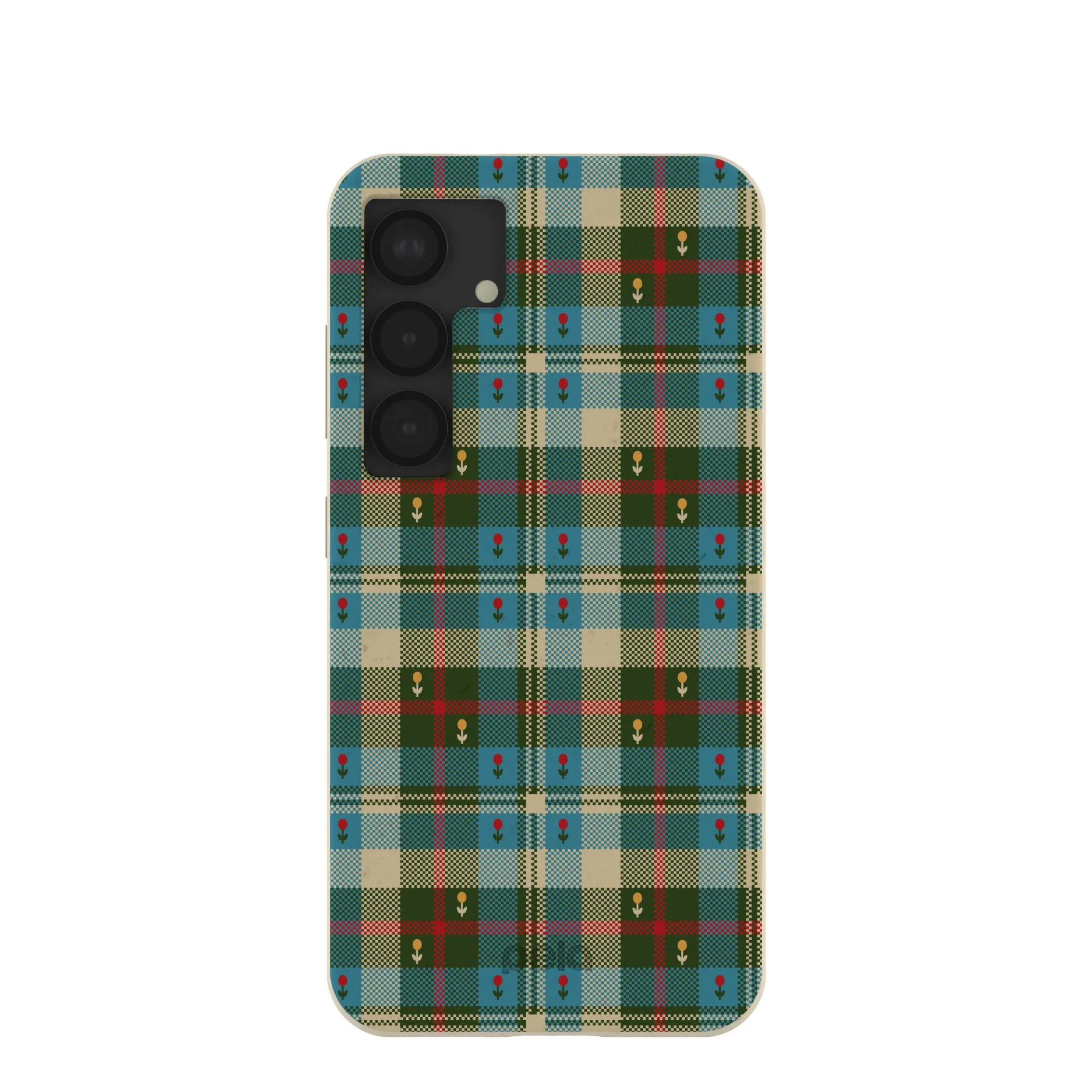 professional accessory Polished Texture Finish London Fog Plaid Picnic Samsung Galaxy S25 Case