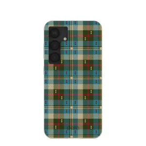 professional accessory Polished Texture Finish London Fog Plaid Picnic Samsung Galaxy S25 Case