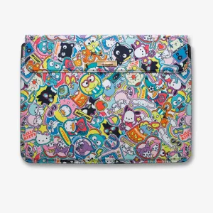 Tablet Sleeve Hard Foldable Laptop Sleeve - Hello Kitty? and Friends Stickers