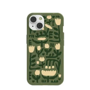 Forest Floor Abstract Tulips iPhone 14/16e Case Refined Protection Sporty Design