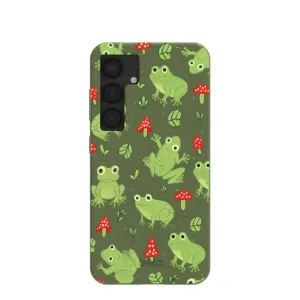 Scratch Resistant Everyday Protection Forest Floor Frog Folk Samsung Galaxy S25 Case