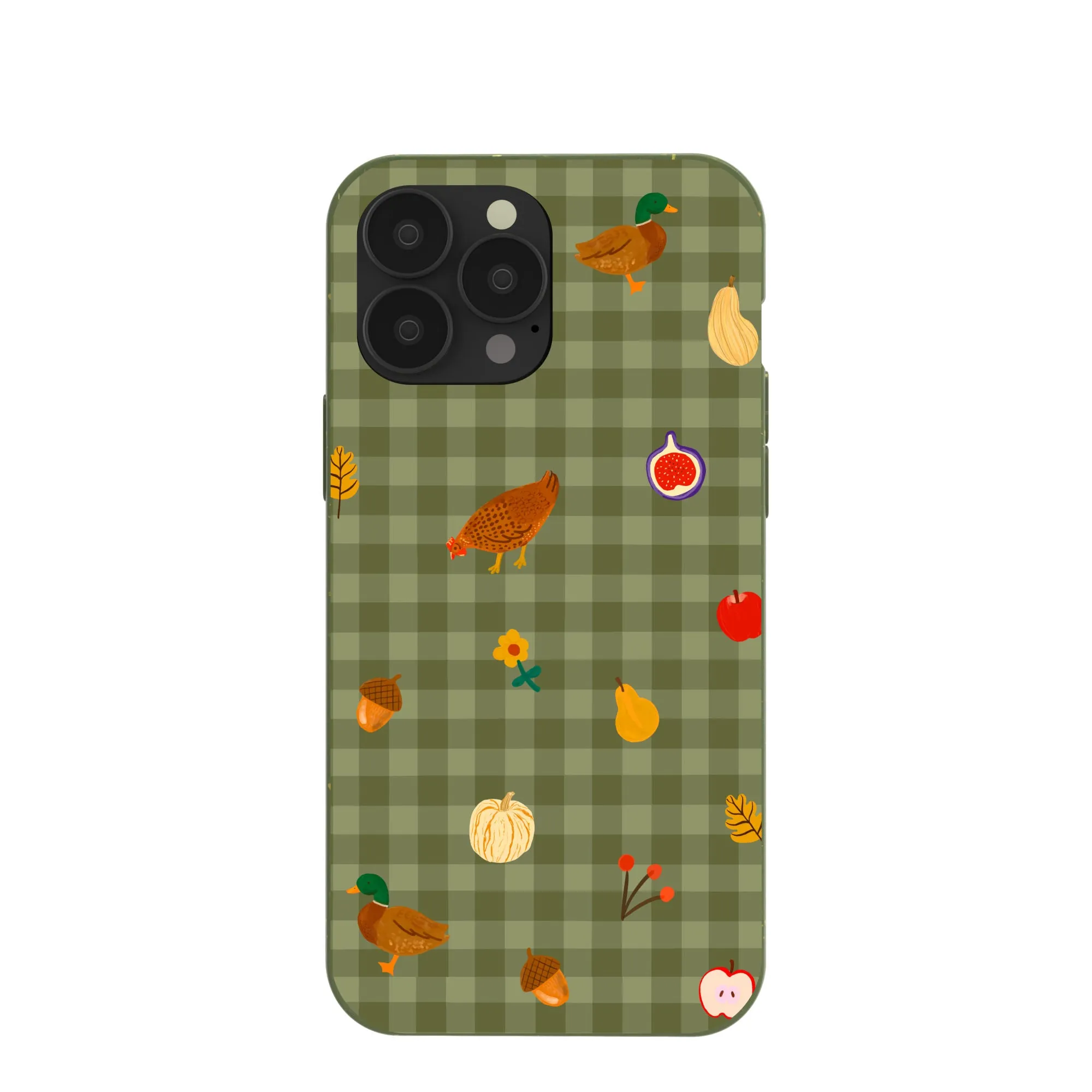 Forest Floor Harvest Folk iPhone 13 Pro Max Case Polished Finish Texture