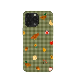 Forest Floor Harvest Folk iPhone 13 Pro Max Case Polished Finish Texture
