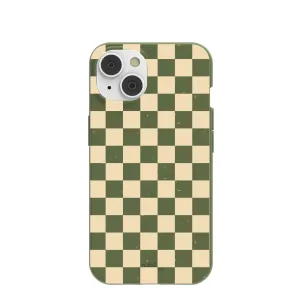 Forest Floor Matcha Check iPhone 14/16e Case Portable Protection
