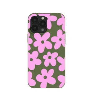 Tough Grip Forest Floor Pink Blooms iPhone 13 Pro Max Case