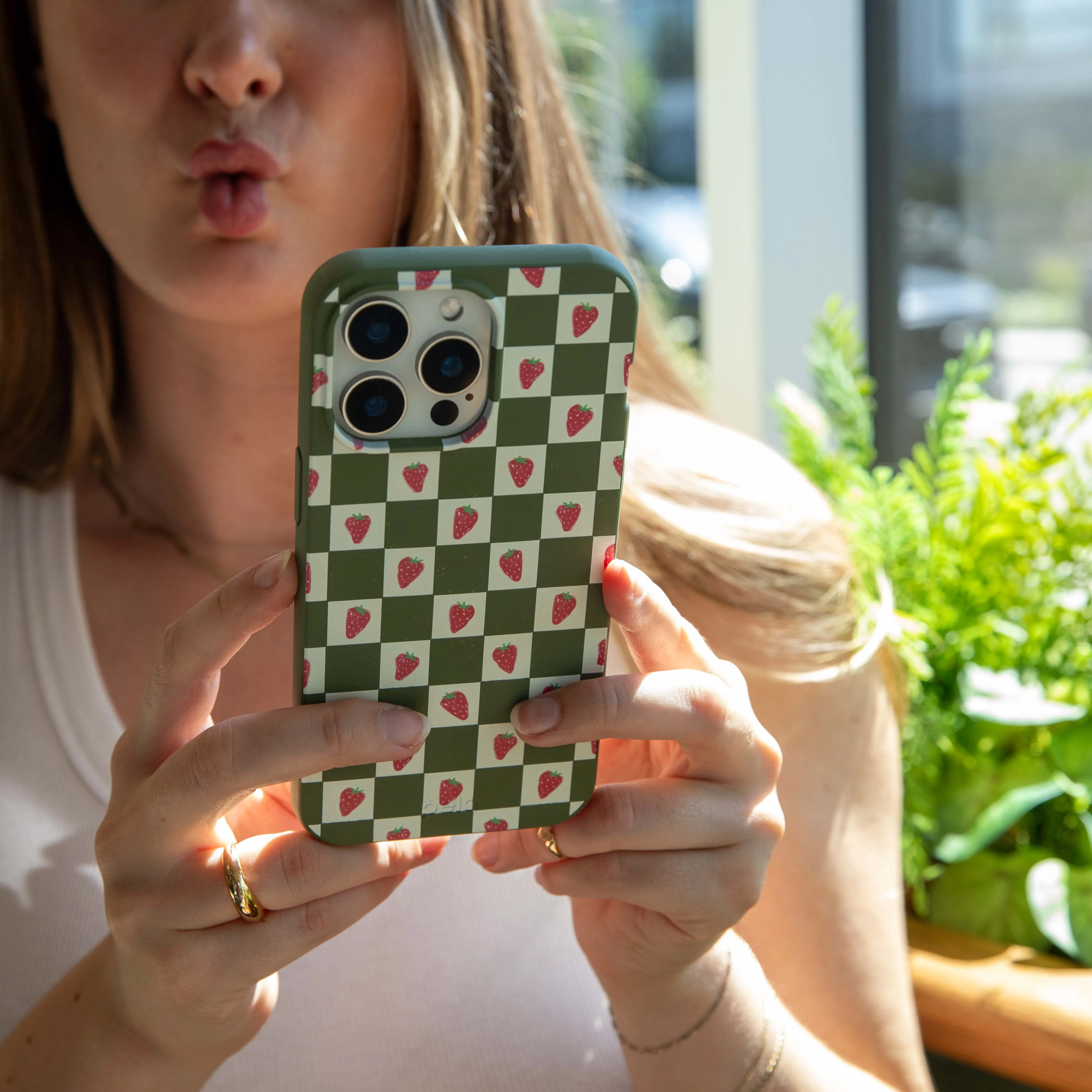 Forest Floor Strawberry Field iPhone Air Case Gradient Design Soft touch finish