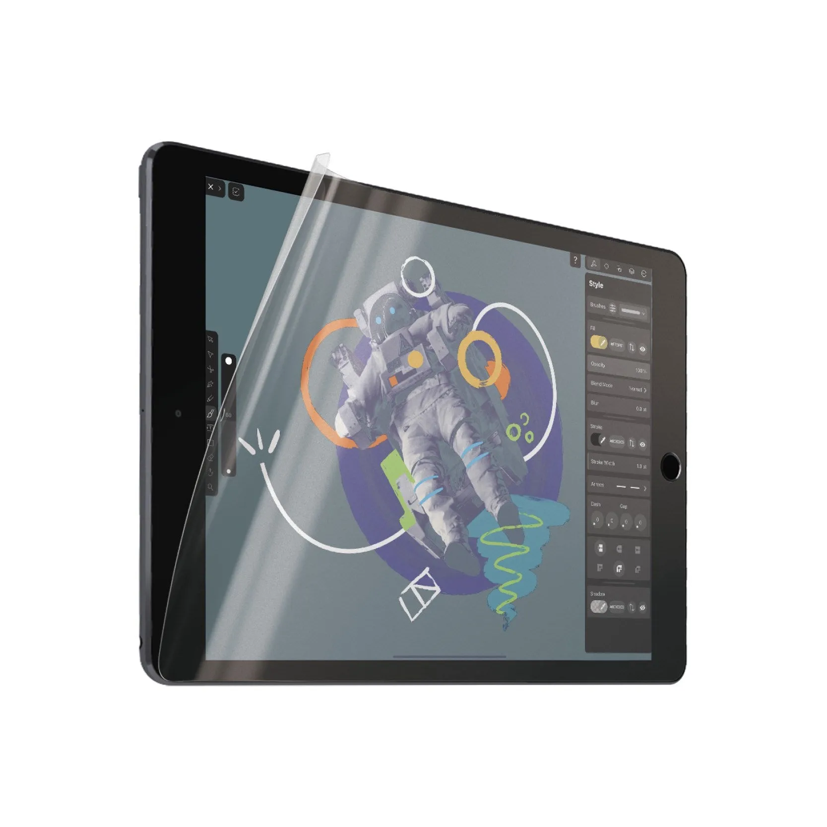Nano Shield Max Portable Screen PanzerGlass? GraphicPaper? Screen Protector iPad 10.2'' (2019-2021) | Ultra-Wide Fit