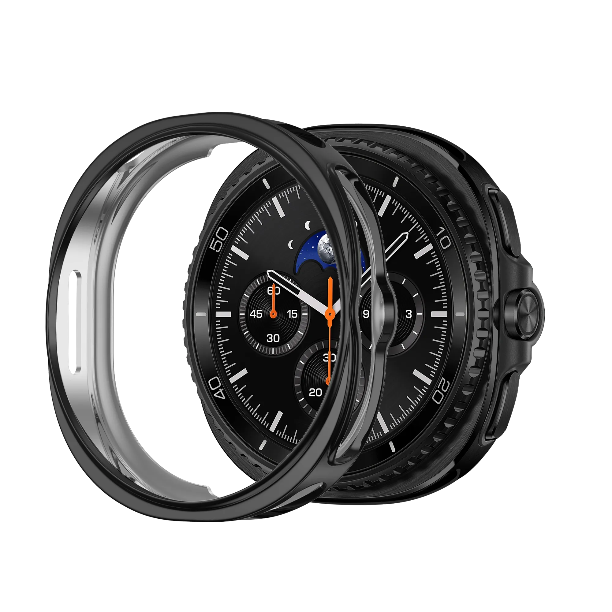 Bandz Samsung Galaxy Watch 8 Classic TPU Cover (Black) Full Armor Cover