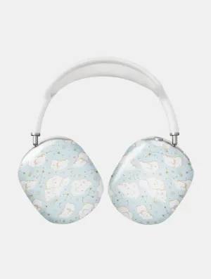 Gold Celestial AirPods Max Case in Gloss Minimalist Pocket Case Portable Compact Shell