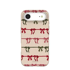 High strength slim fit Seashell Holiday Bows iPhone Air Case