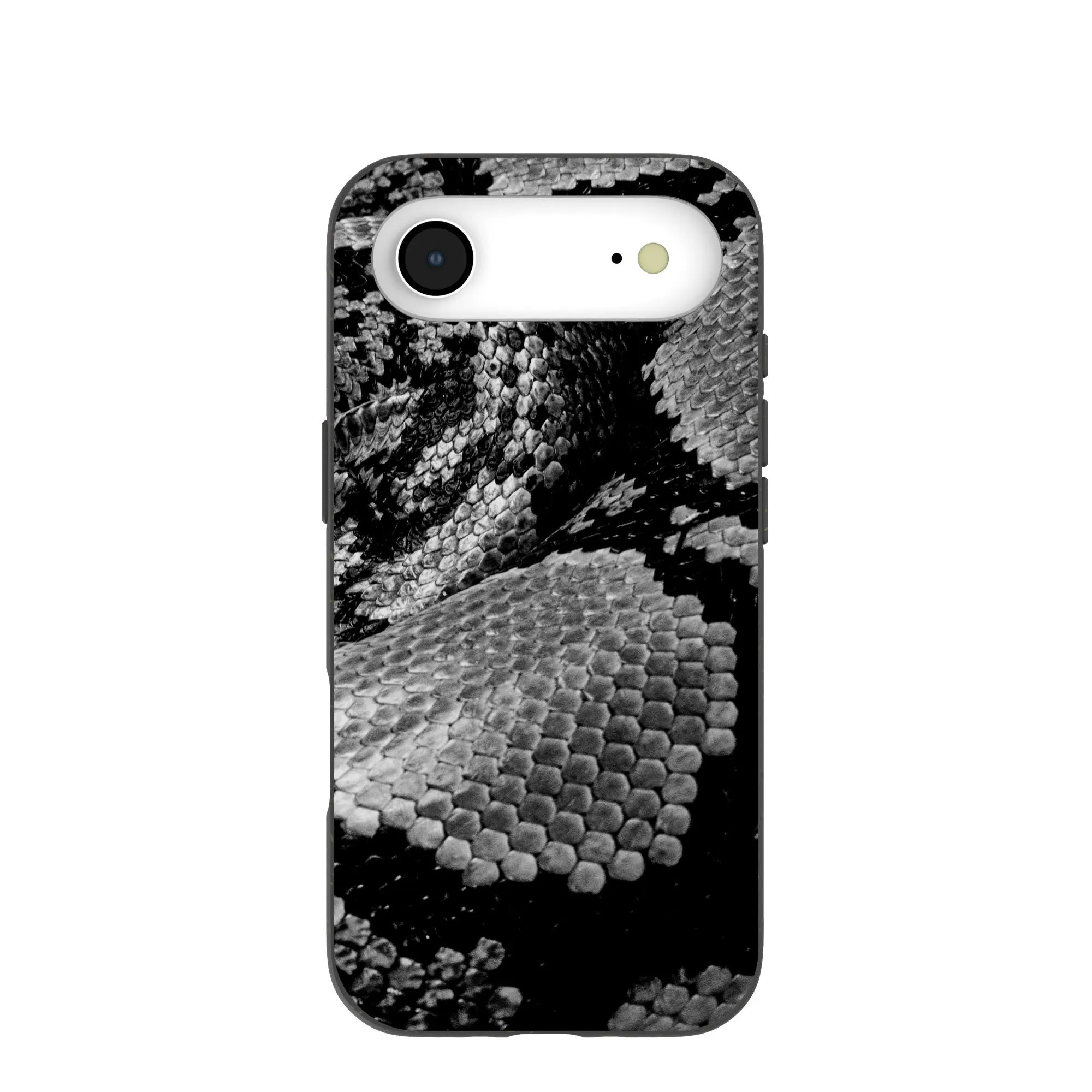 Soft Cushion Minimal Surface Black Snake Scale iPhone Air Case