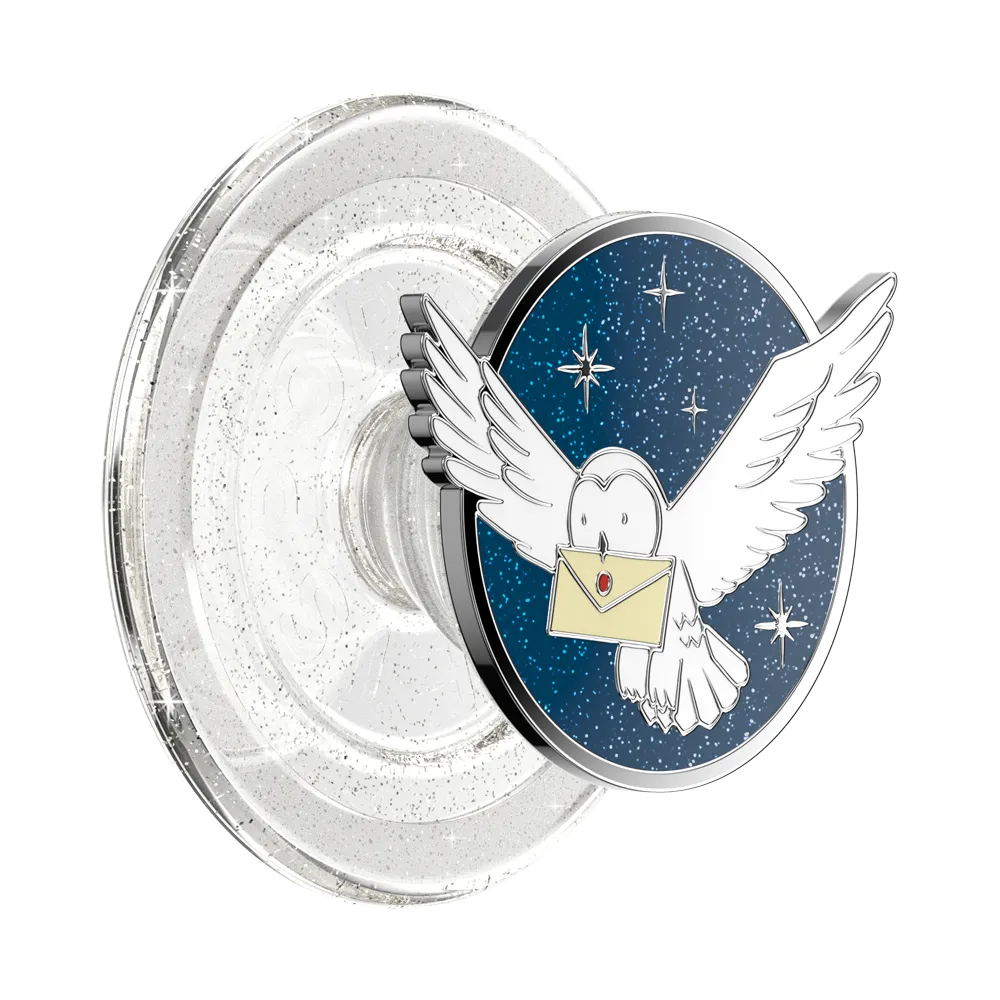 Slide Duo Grip Pop Socket Cartoon Design Enamel Hedwig Popgrip for MagSafe