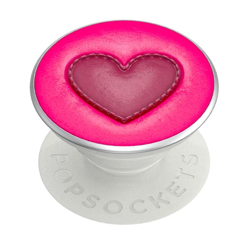 Stitched Sweet Heart PopGrip Pop Socket School Accessory Grip Clip Trio