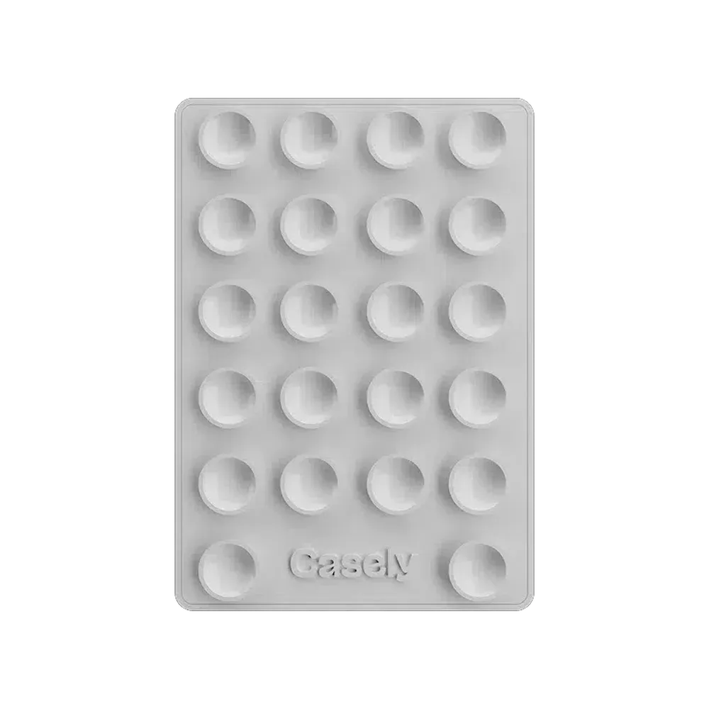 Grippy | White Silicone Suction Phone Mount with MagSafe Office Desk Mount