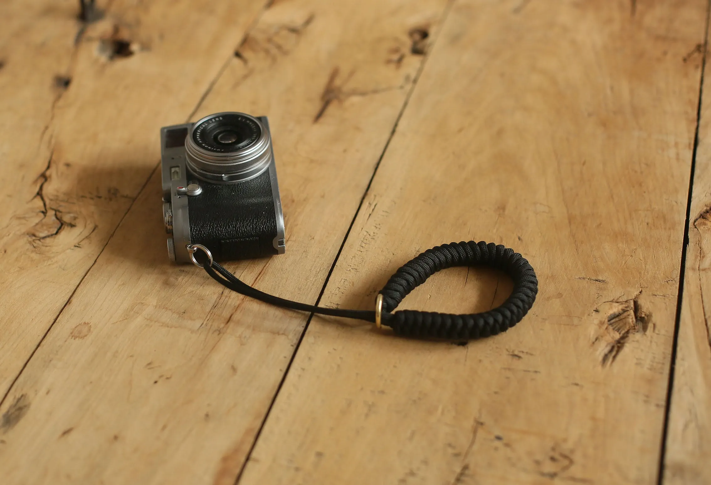 Crafted Handmade Paracord Camera Wrist Strap ?C Black