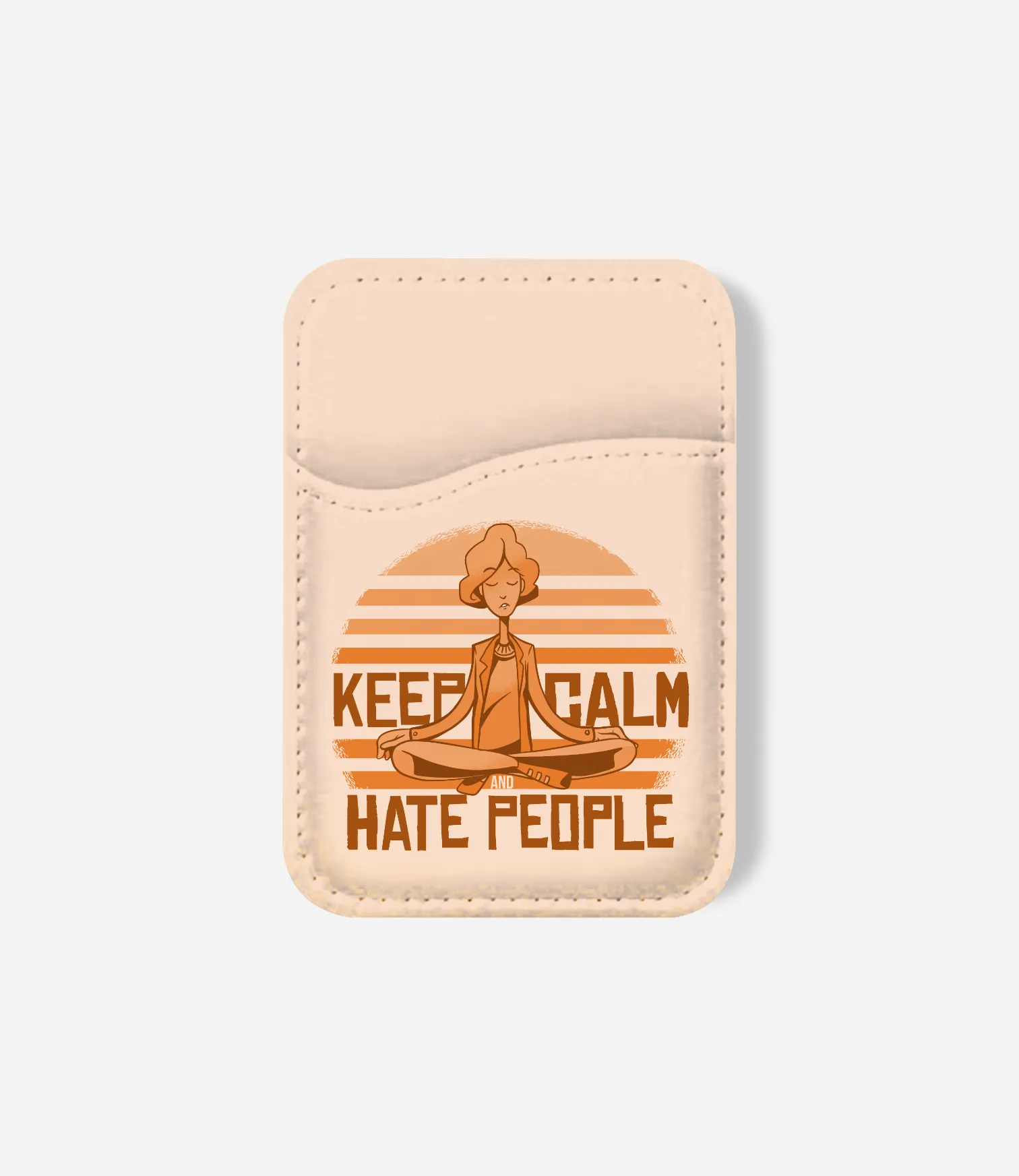 Modern Carry Organizer Urban use Keep Calm Hate People Phone Wallet
