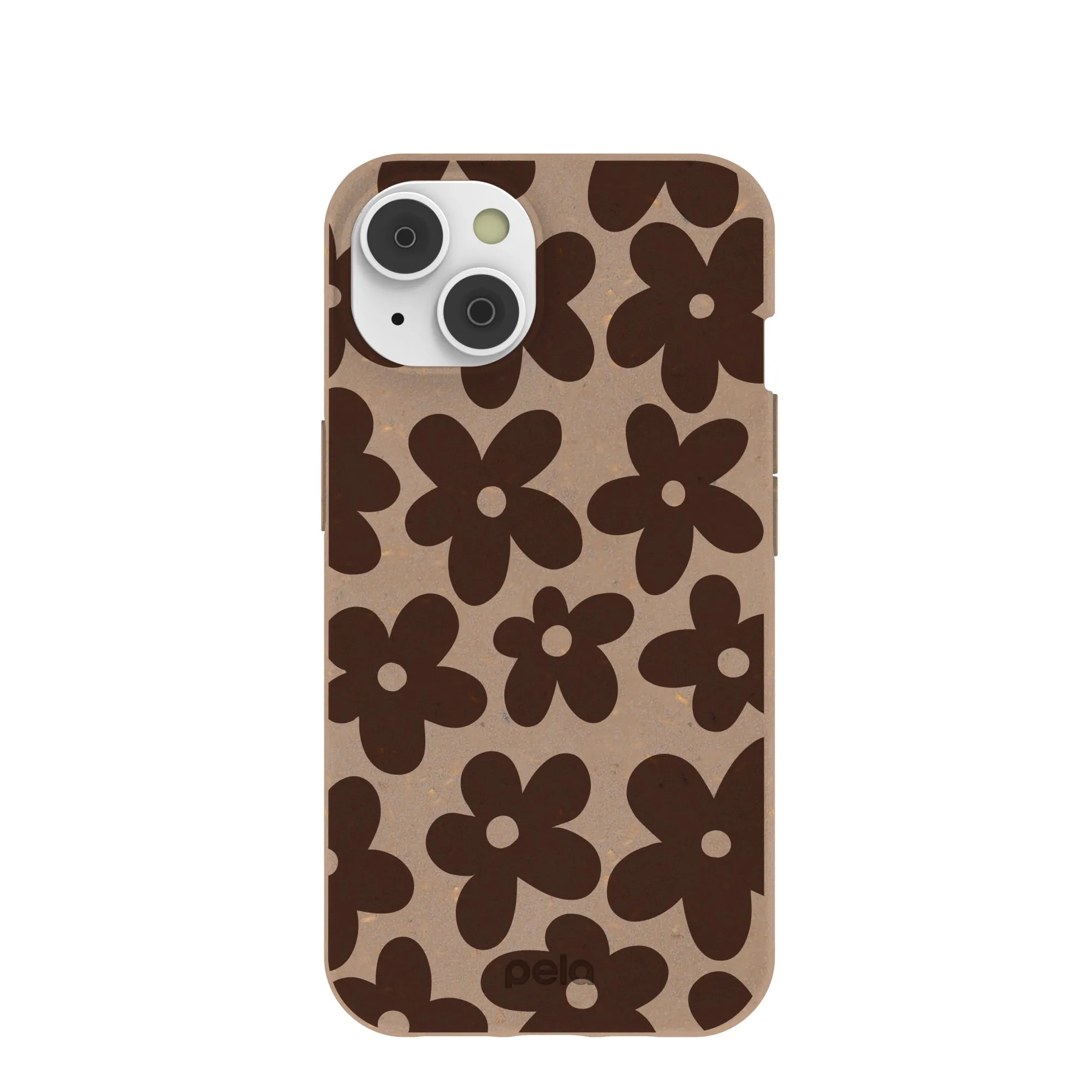 Comfort Build Chocolate Brown Earthy Blooms iPhone 14/16e Case