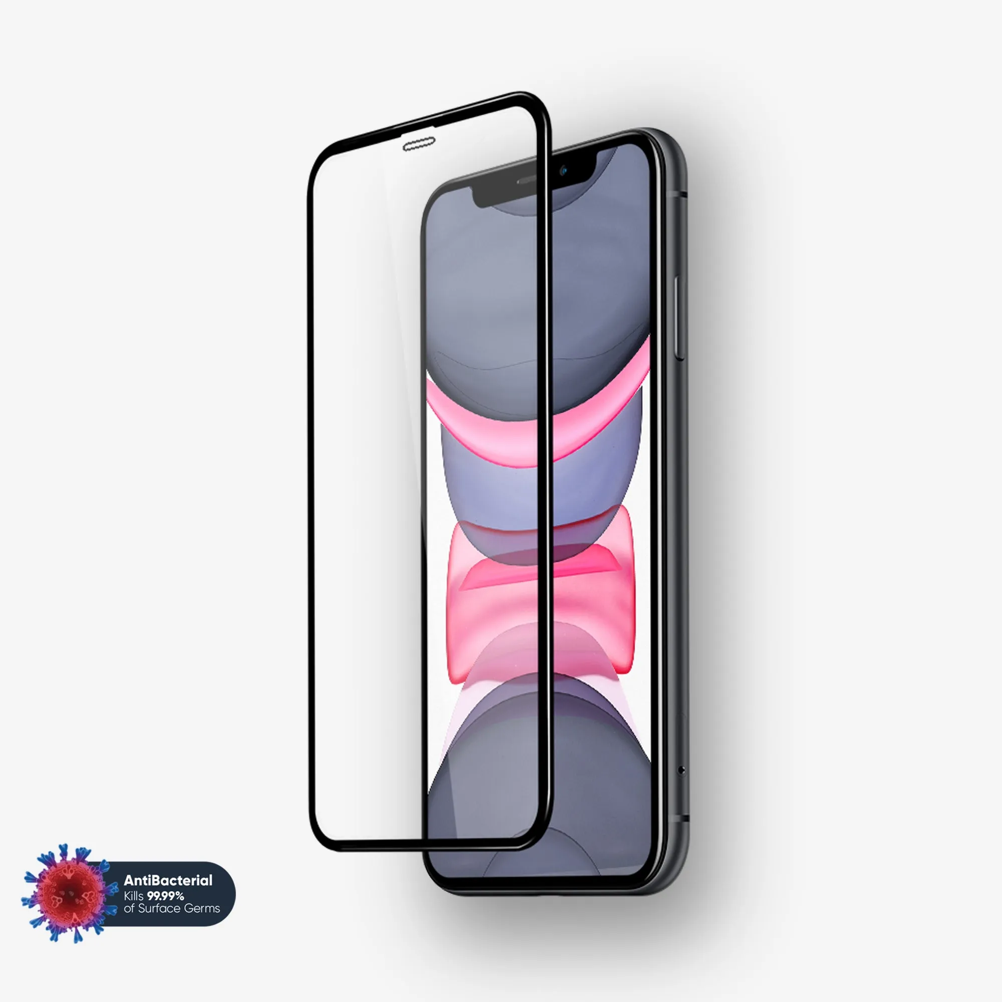 NanoArmour 3D for iPhone 11 Screen Protector Antimicrobial Edge-to-Edge nano coating protector Screen Maintenance