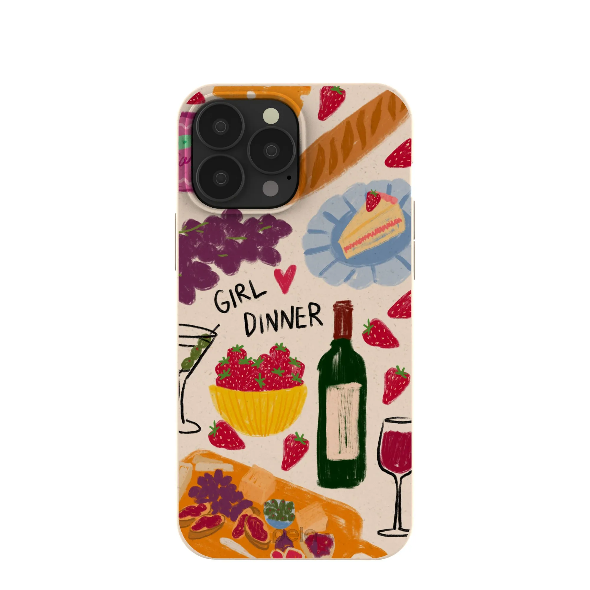 Seashell Girl Dinner iPhone 13 Pro Max Case Transparent Look Daily Carry