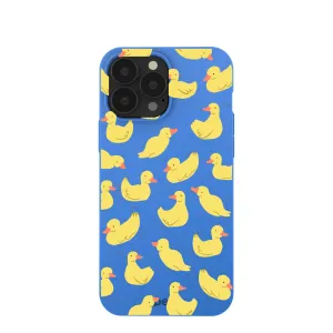 Electric Blue Sunny Ducklings iPhone 13 Pro Max Case Matte Texture Gloss Finish Texture
