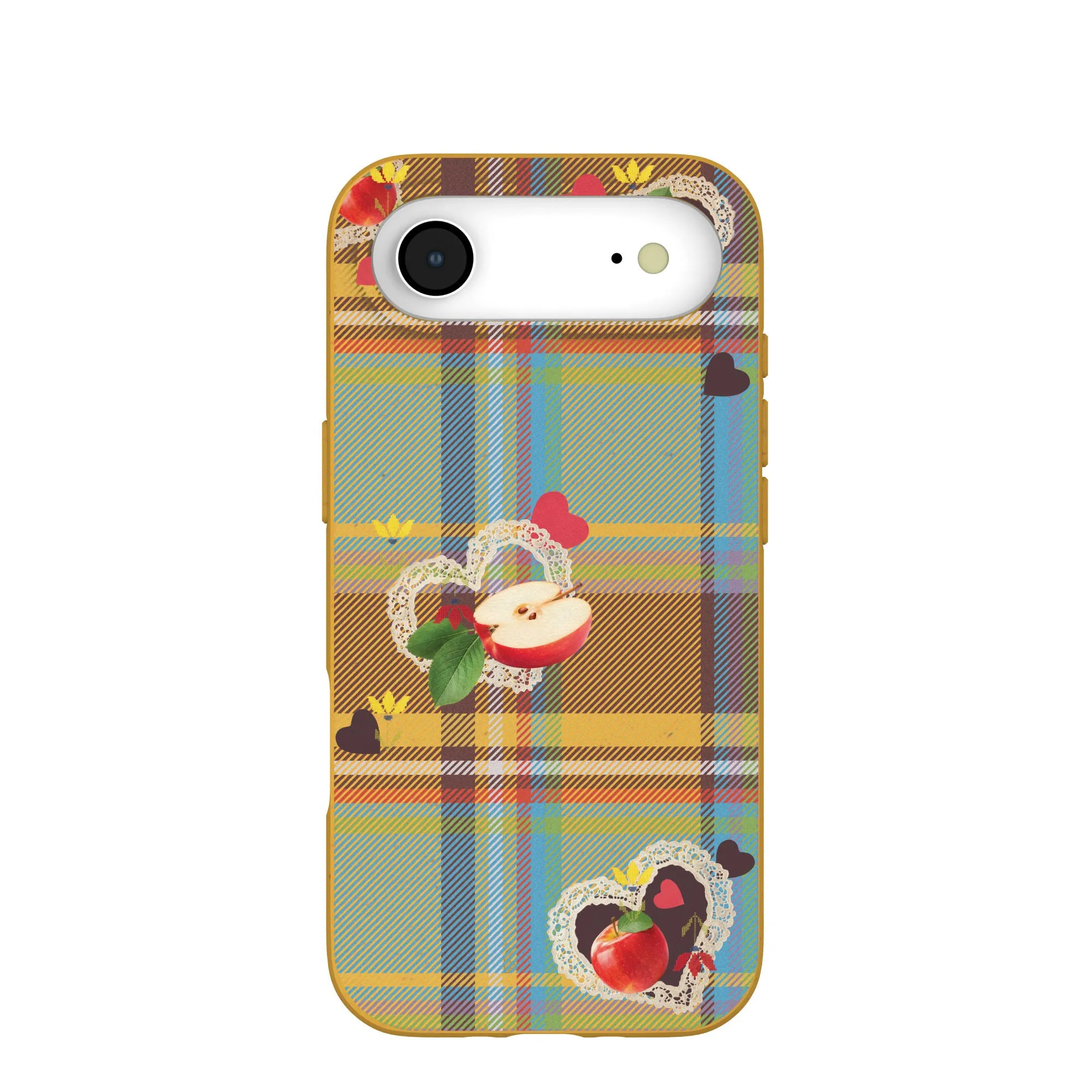 Honey Apple Plaid iPhone Air Case Gradient Design
