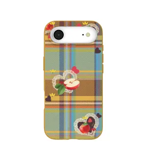 Honey Apple Plaid iPhone Air Case Gradient Design