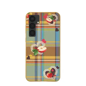Precision Cutouts Elegant Layer Texture Honey Apple Plaid Samsung Galaxy S25 (Plus) Case