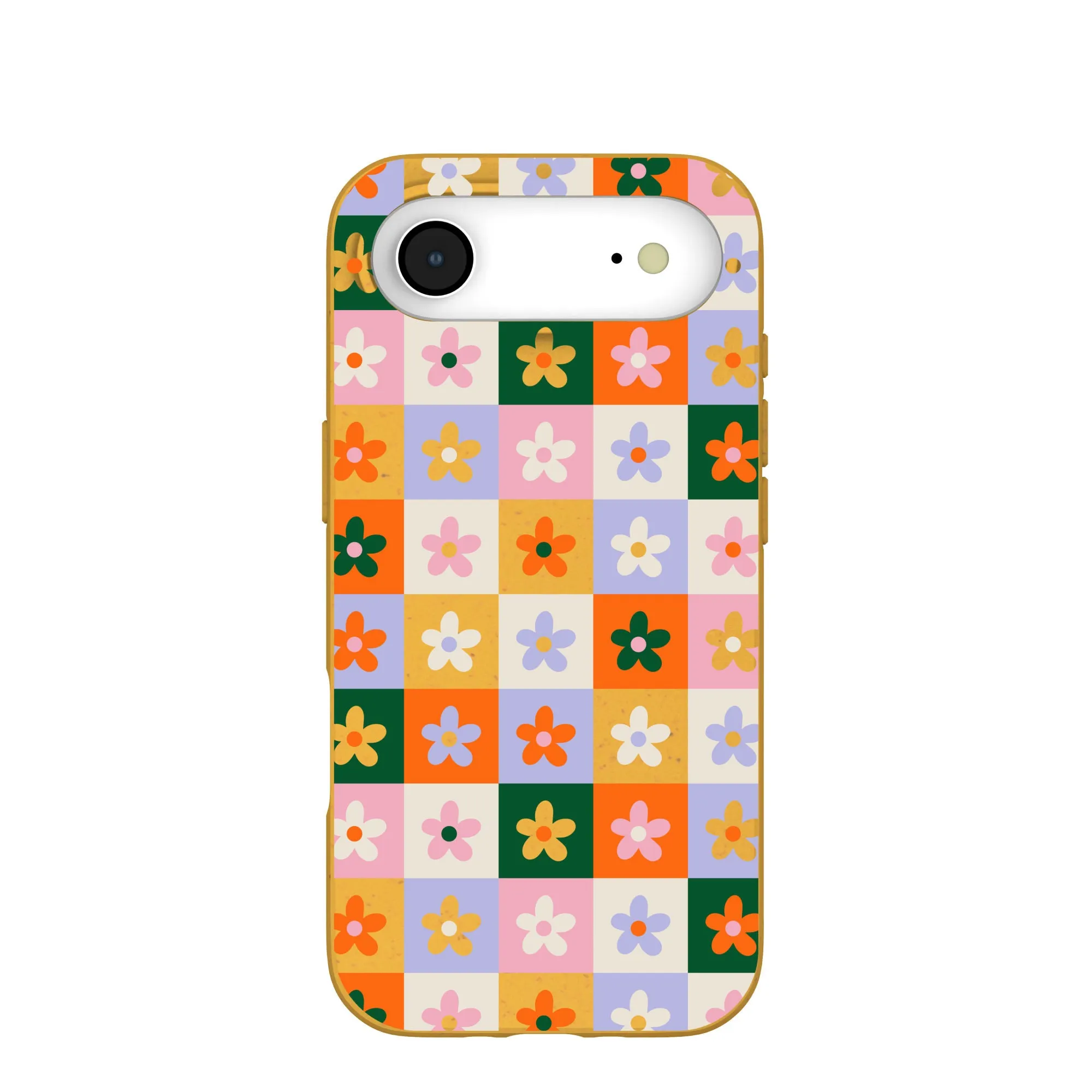 Modern Aesthetic Gloss Layer Honey Flower Tiles iPhone Air Case
