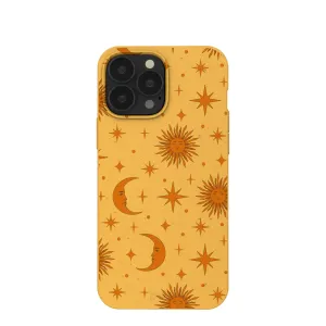 Honey Sun and Moon iPhone 13 Pro Max Case Premium Texture Layer Vivid Finish