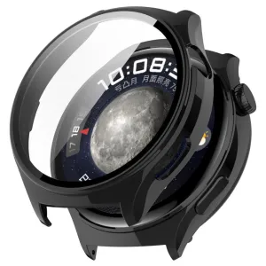 Shock Proofing Huawei Watch 4 Hard Case with Glass (Black)