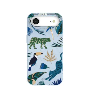 Anti scratch Stylish Grip Texture Powder Blue Tropical Rainforest iPhone Air Case