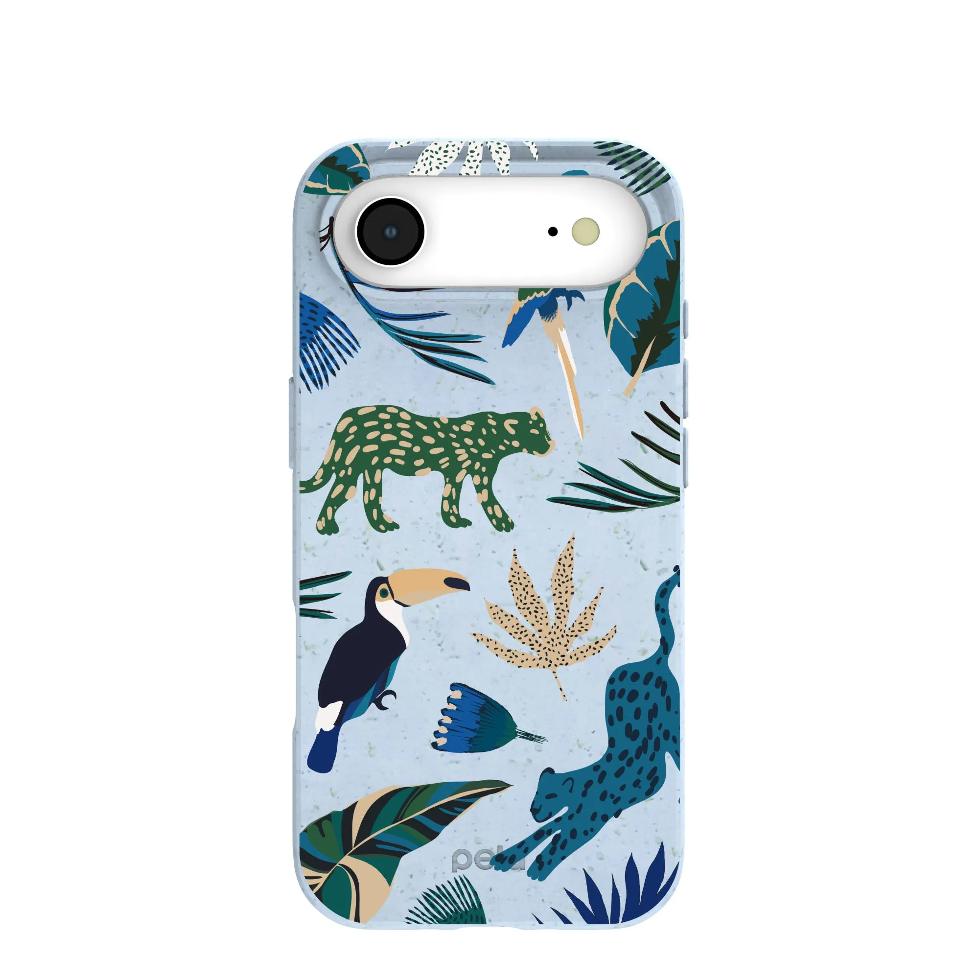 Anti scratch Stylish Grip Texture Powder Blue Tropical Rainforest iPhone Air Case