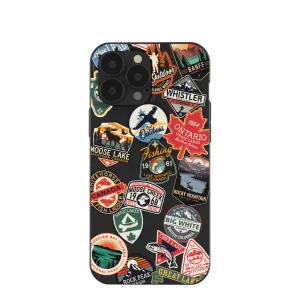 Black Canadian Stickers iPhone 13 Pro Max Case Clear Design Comfort Shape