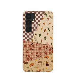 Seashell Autumn Quilt Samsung Galaxy S25 (Plus) Case Flexible Edge