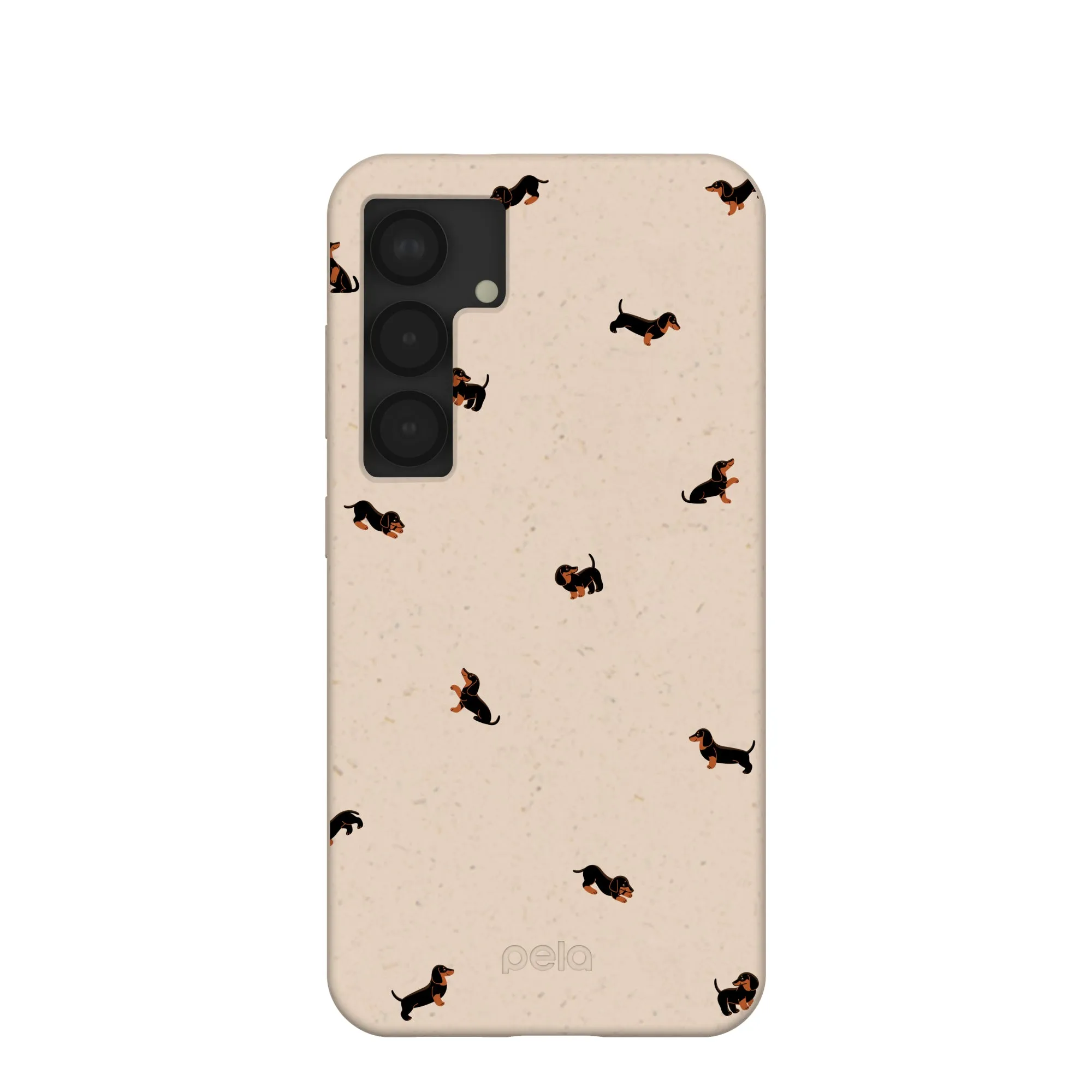 Seashell Lil Dachshunds Samsung Galaxy S25 Case Anti glare 3D Effect