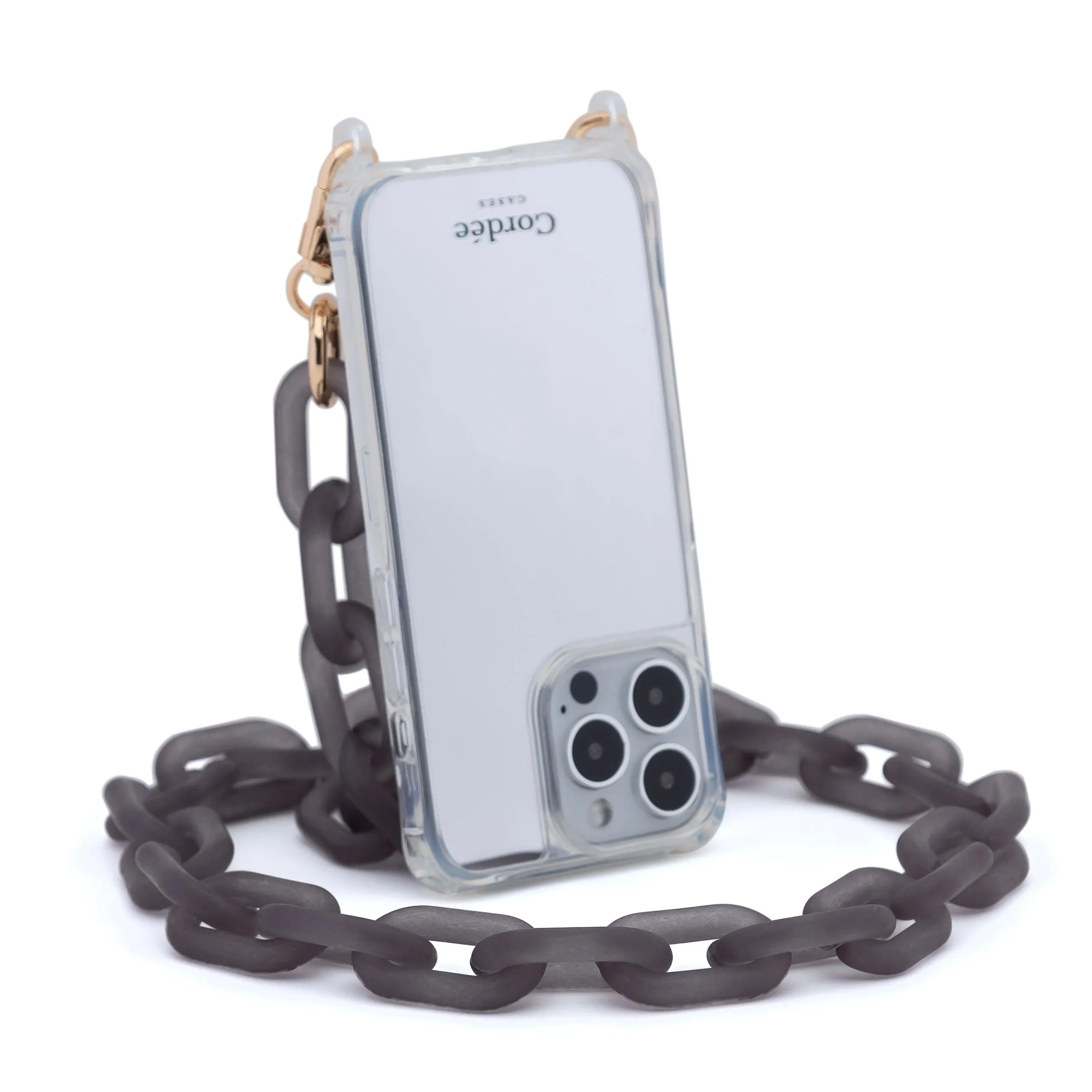Urban Travel Plastic Hook Icy Phone Chain Gray