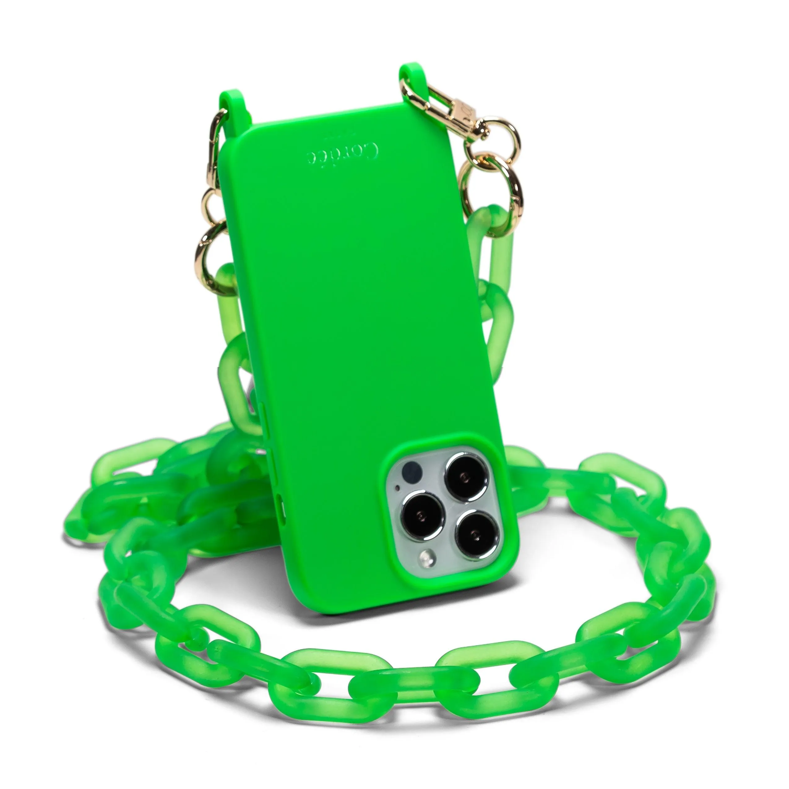 Neon color Concert Strap Icy Phone Chain Neon Green