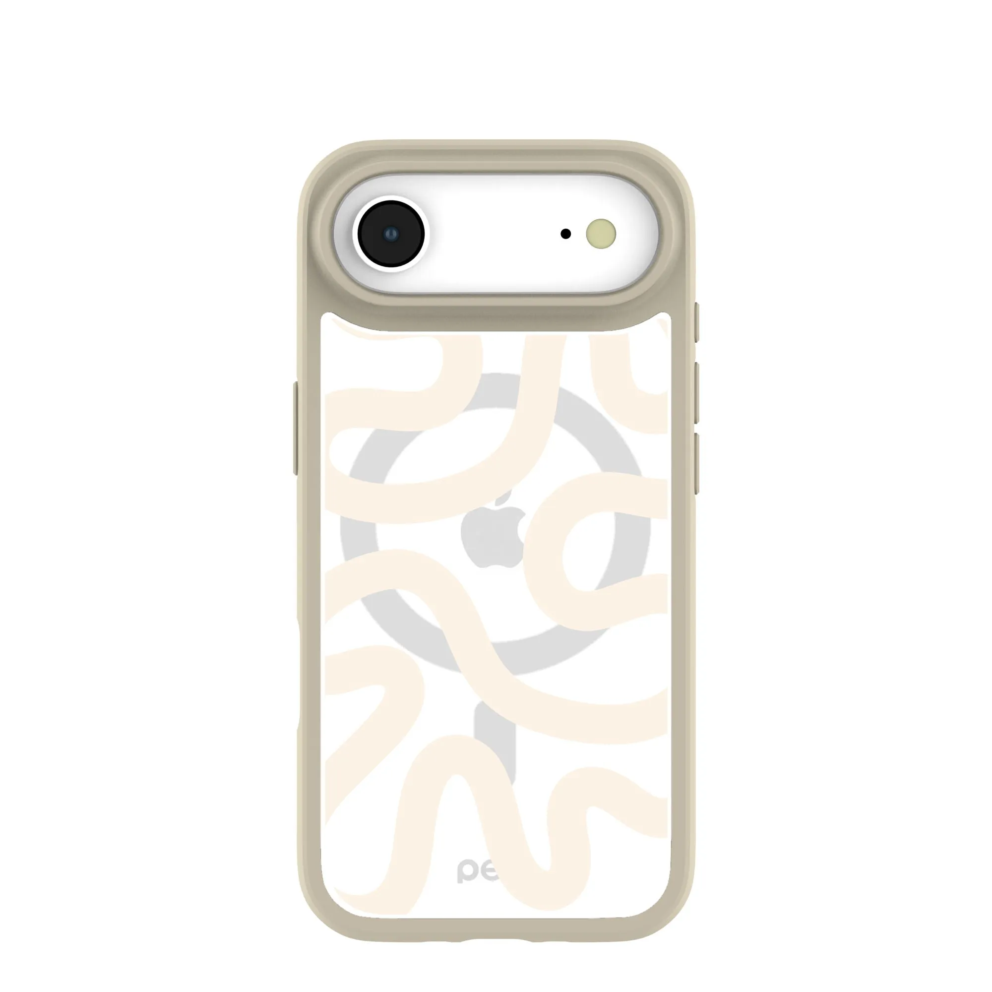 Clear Sandstone Wiggle iPhone Air Case With London Fog Ridge (MagSafe included) Light Form