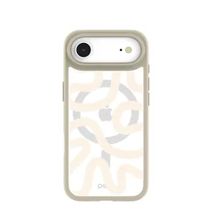Clear Sandstone Wiggle iPhone Air Case With London Fog Ridge (MagSafe included) Light Form