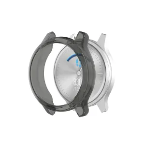 Garmin Vivomove Style/Luxe TPU Cover (Transparent-Black) Non-Yellowing