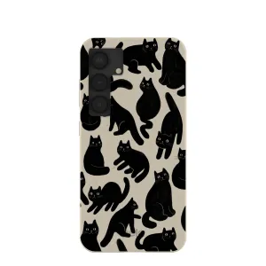 London Fog Night Meowers Samsung Galaxy S25 Case Flexible Protection Fashion Look