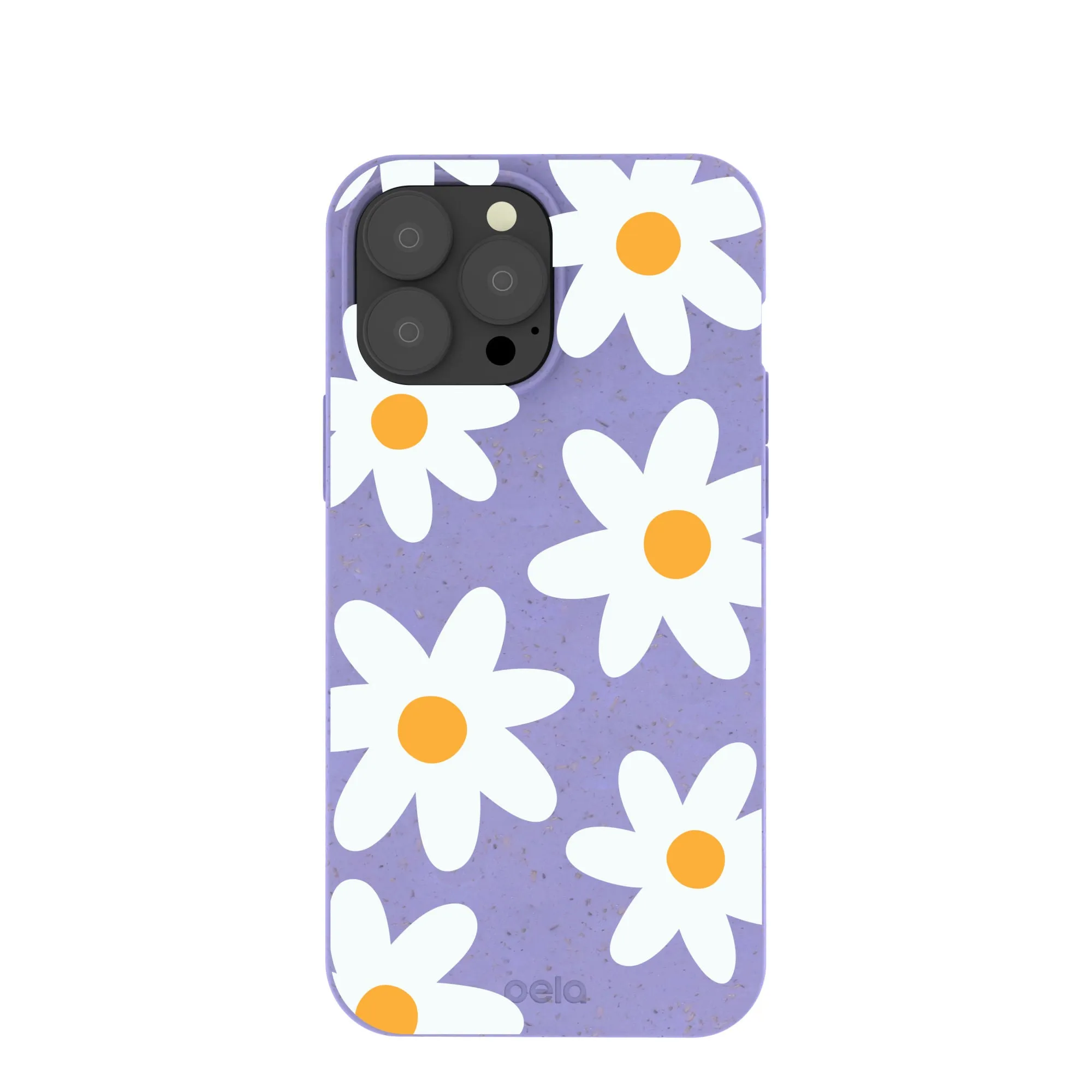 Soft Design Flexible Surface Texture Lavender Daisy iPhone 13 Pro Max Case