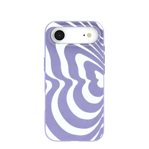 Lavender Flutter Left iPhone Air Case Hybrid Grip